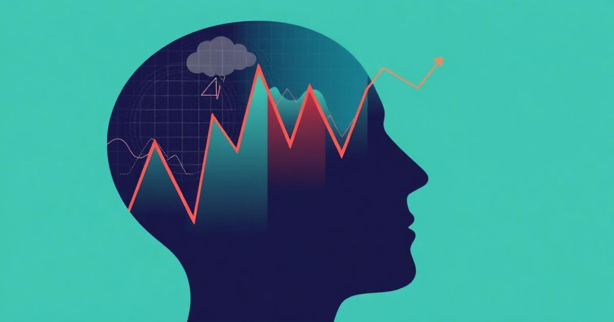Illustration éducative de la psychologie du trading et des biais cognitifs